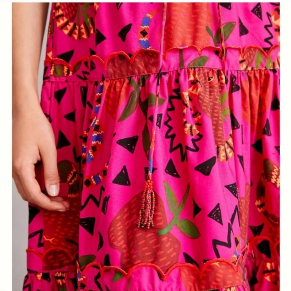 S/M Farm Rio Tiered Mididress - Picture 5 of 5